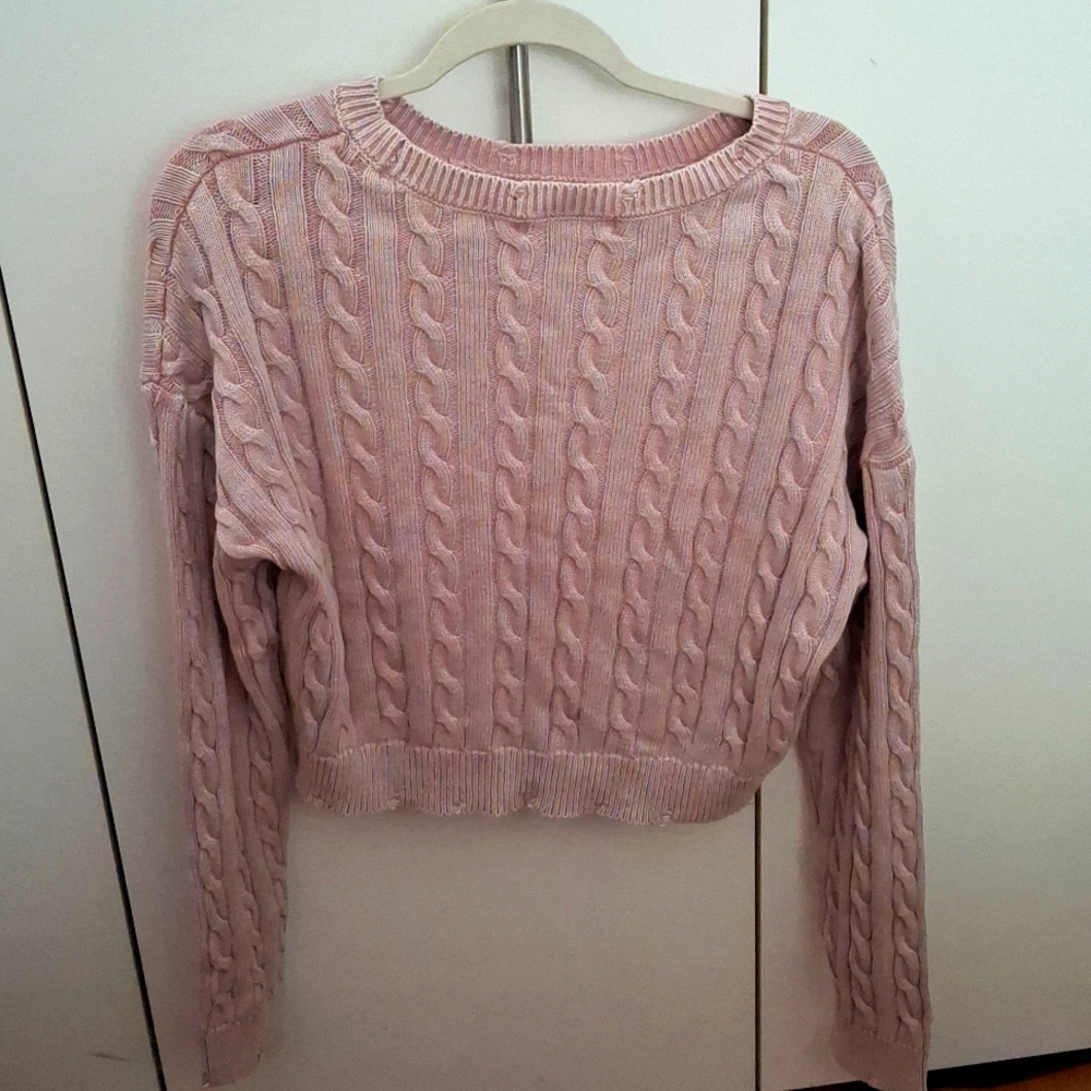 XL pink sweater